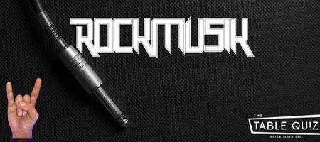 Audiokabel und Rockerhand, Rockmusik, Table Quiz Logo